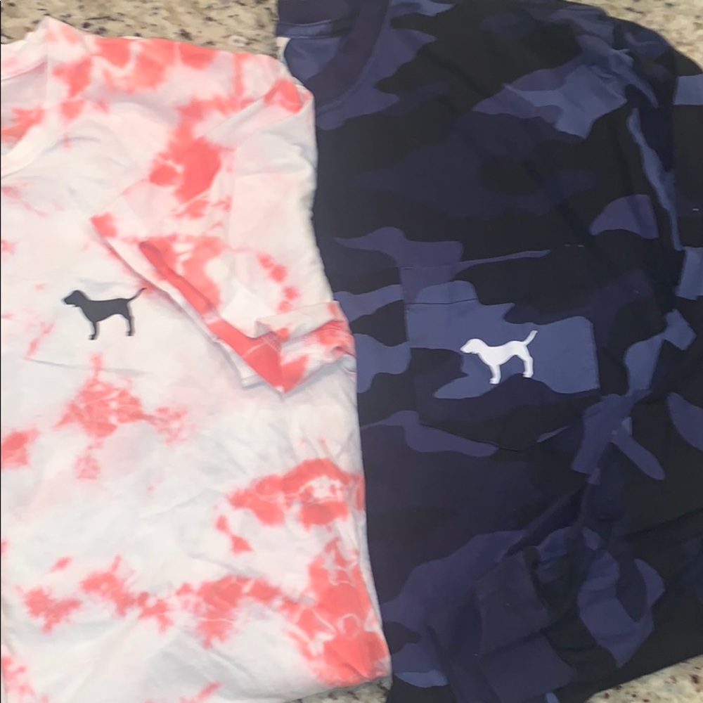 Two VS PINK tees